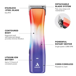 Andis eMERGE Lite AGR-3 Cordless Clipper - Cosmic Crush