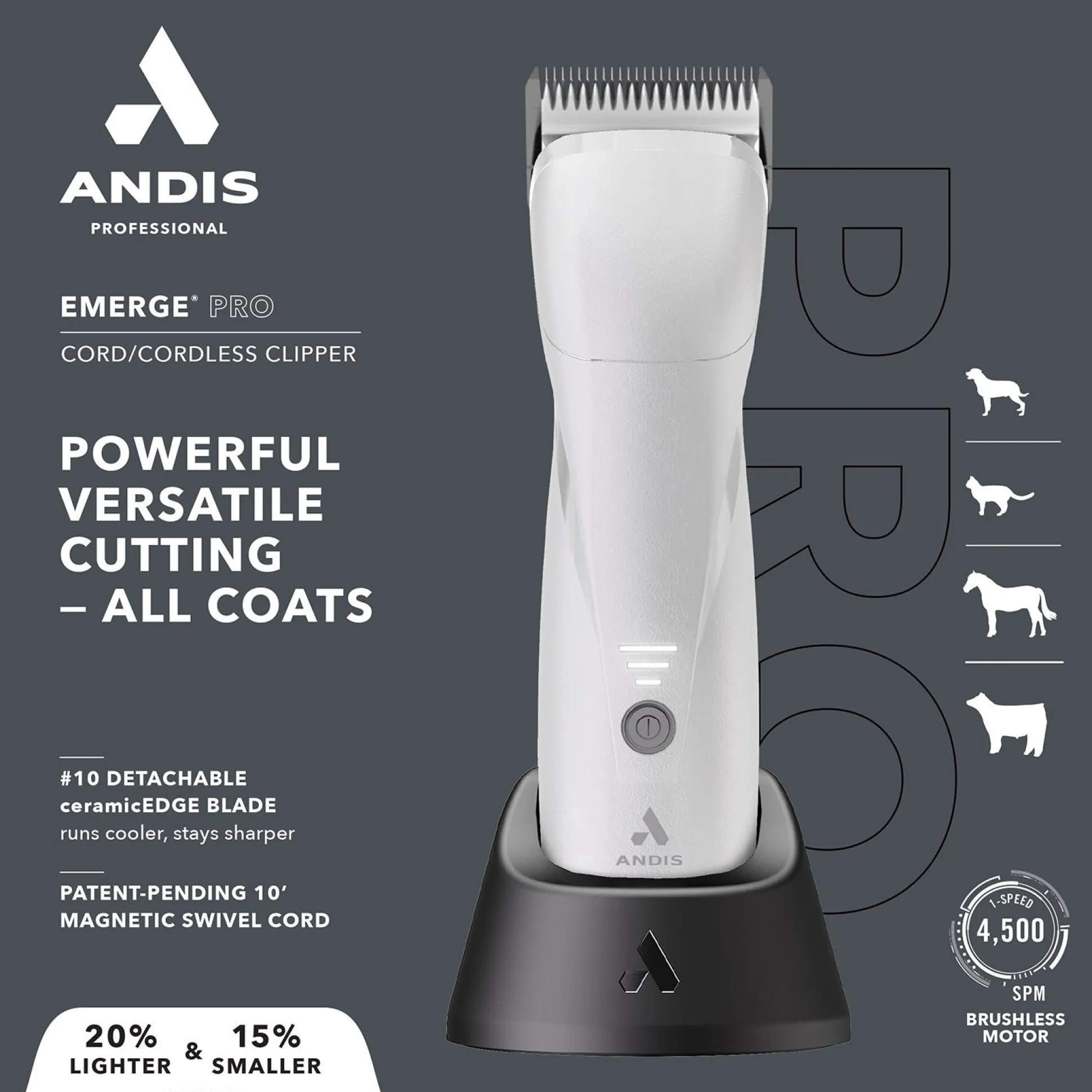 Andis eMERGE PRO Cordless Clippers