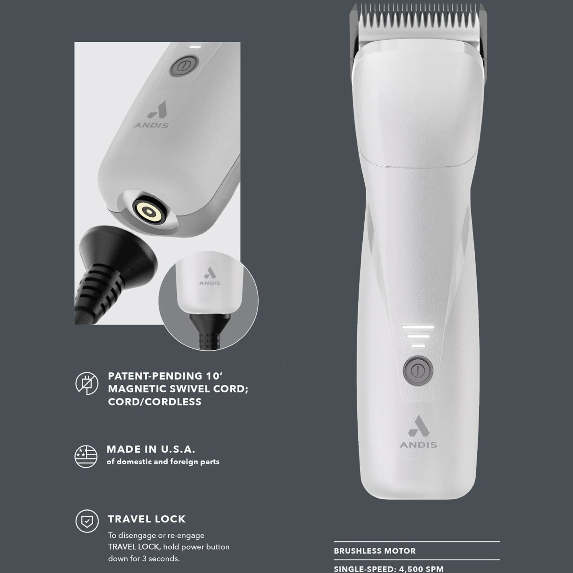 Andis eMERGE PRO Cordless Clippers