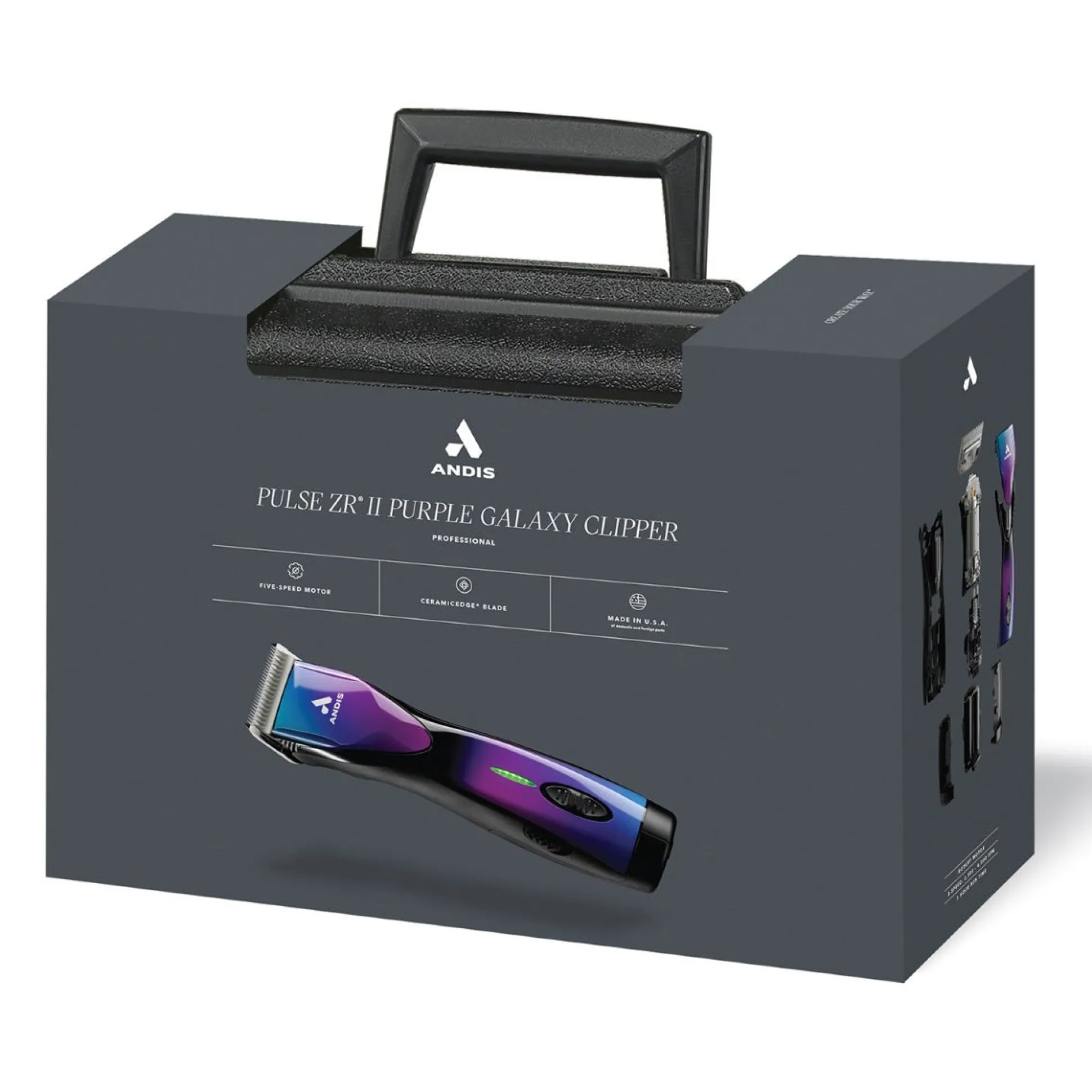 Andis Purple Pulse ZR II 5-Speed Cordless Dog Hair Clippers