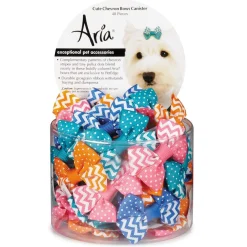Aria Cute Chevron Bow Canister 48pcs