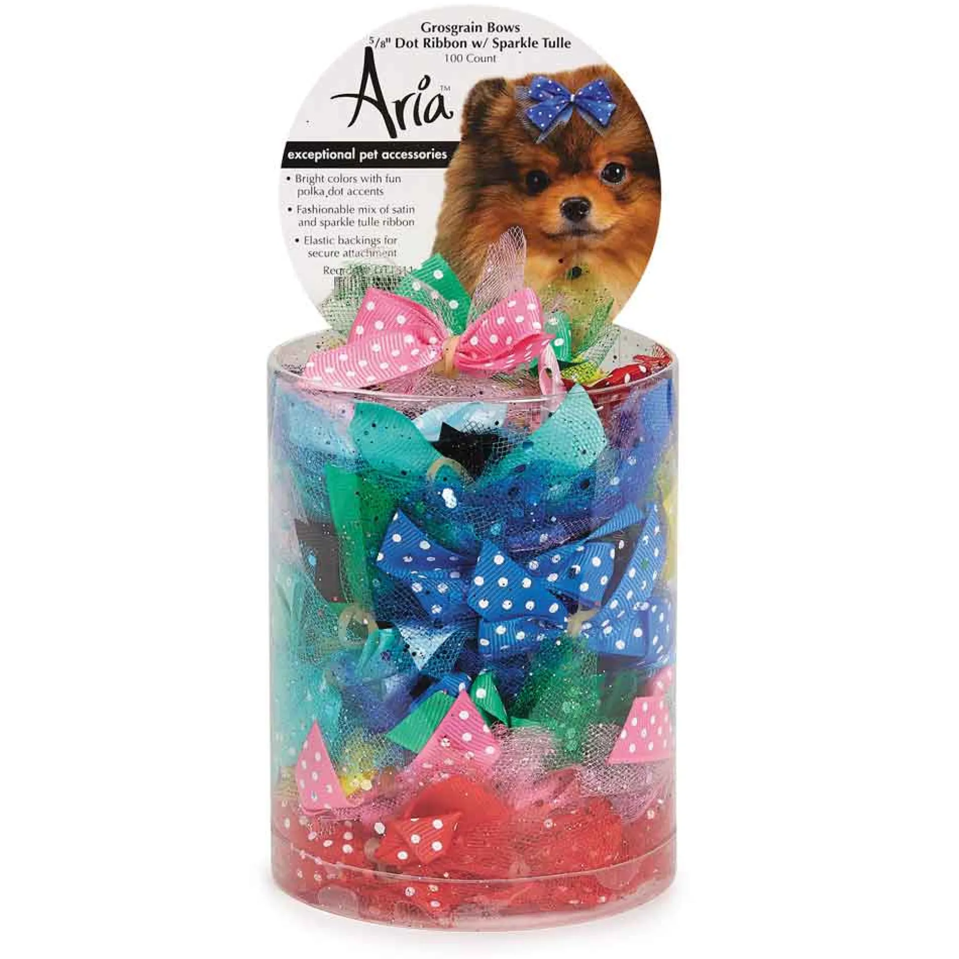 Aria 100-Piece Assorted Bow Canisters