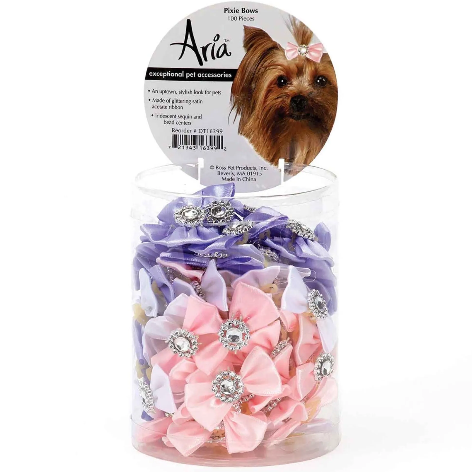 Aria Pixie Bow Canister 100Pc