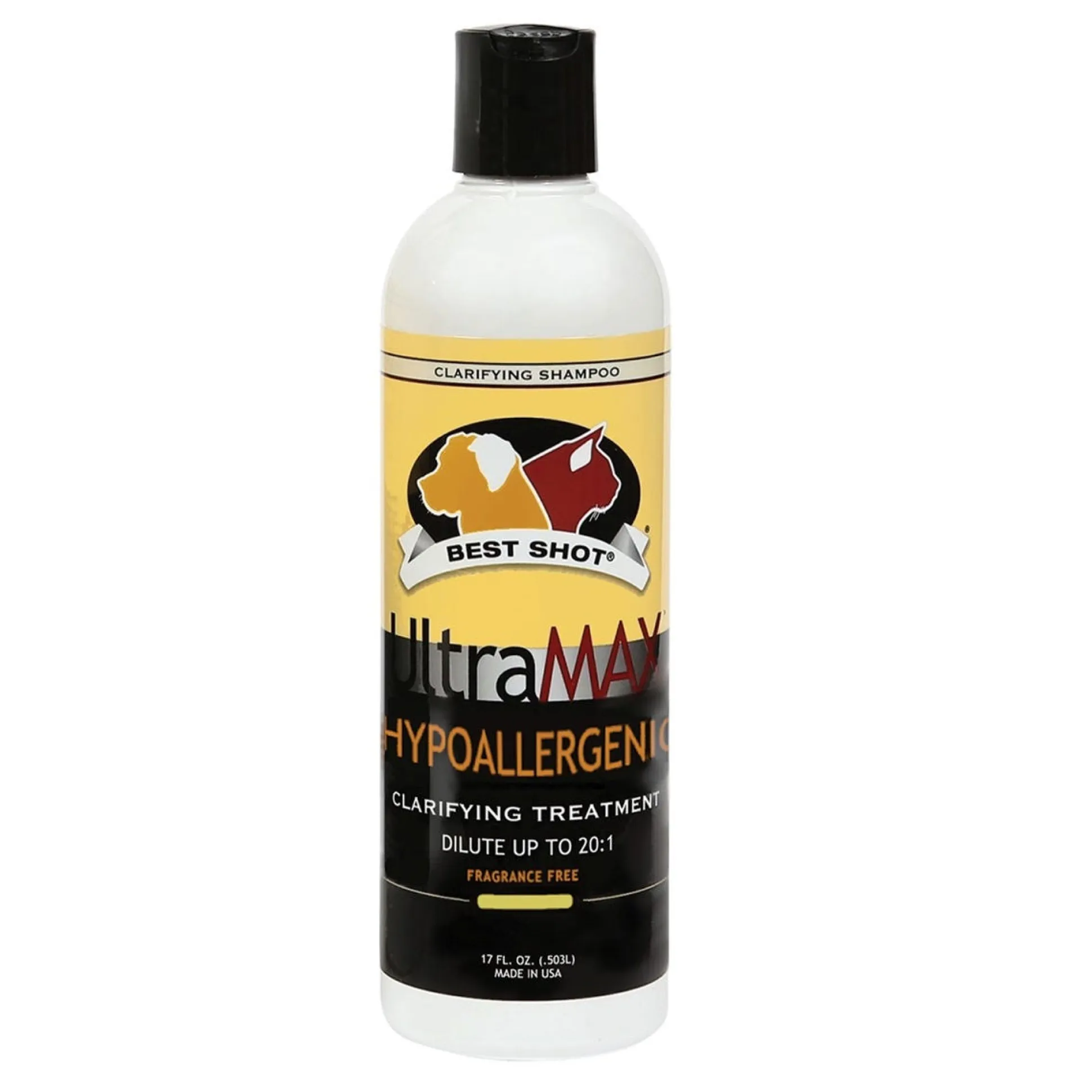 Best Shot UltraMAX Hypoallergenic Clarifying Treatment Dog Grooming Shampoo