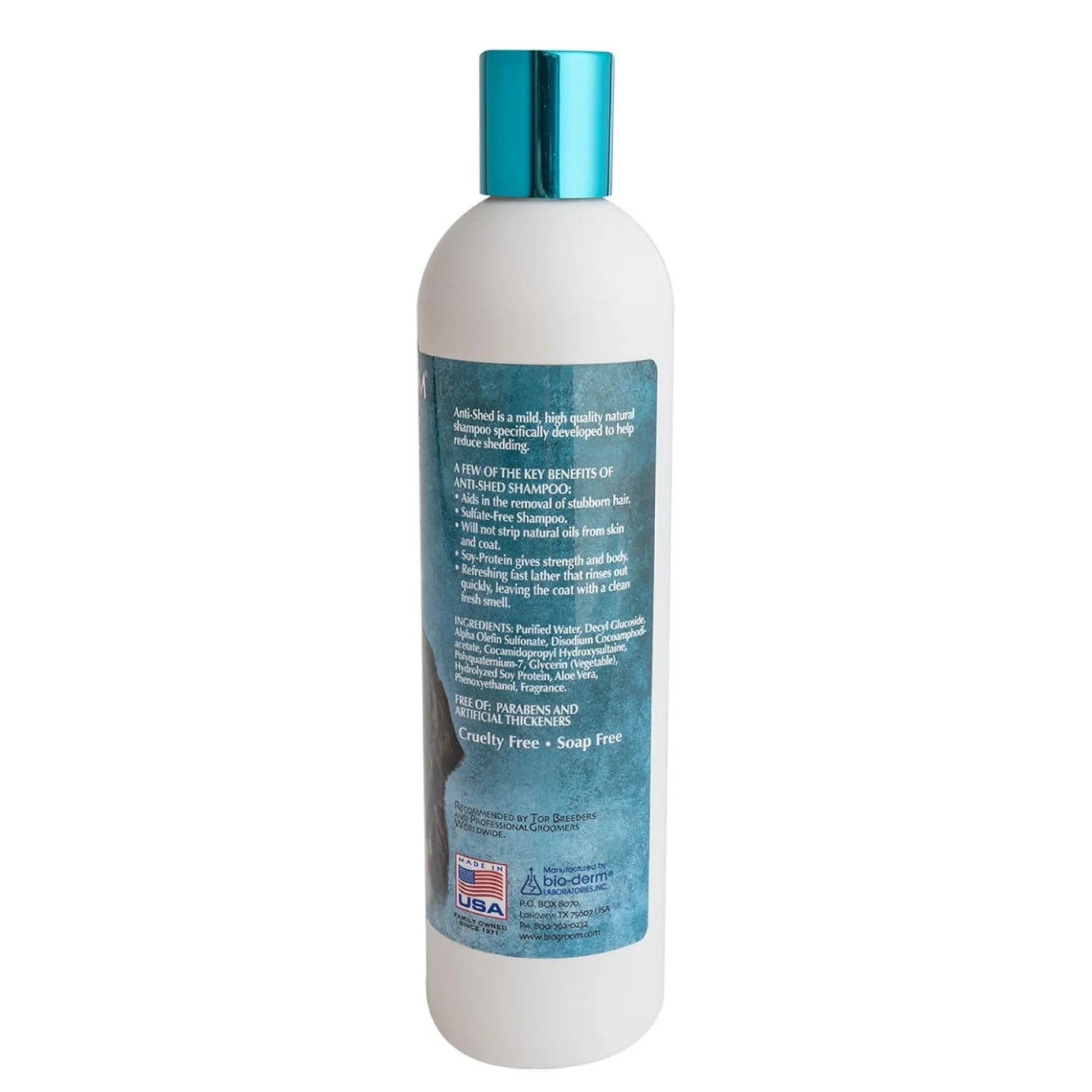 Bio-Groom Anti-Shed Deshedding Dog Grooming Shampoo 12oz