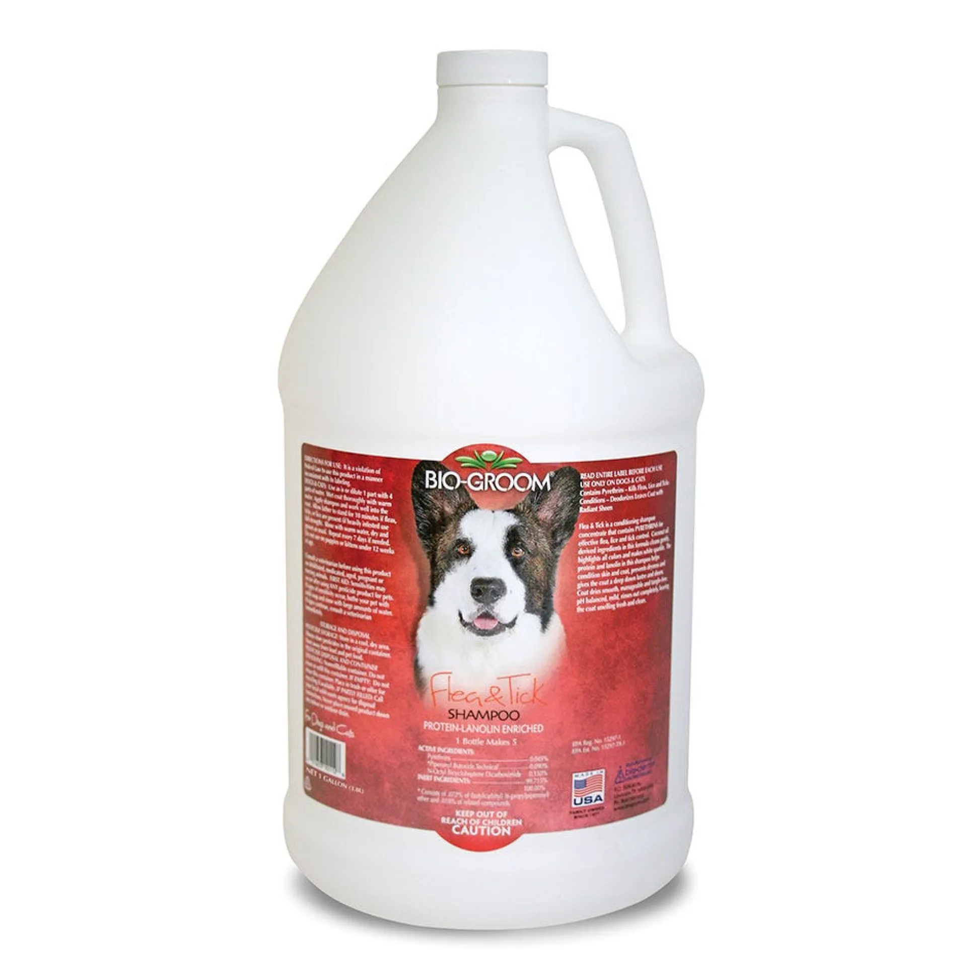 Bio-Groom Flea & Tick Dog Grooming Conditioning Shampoo Gallon