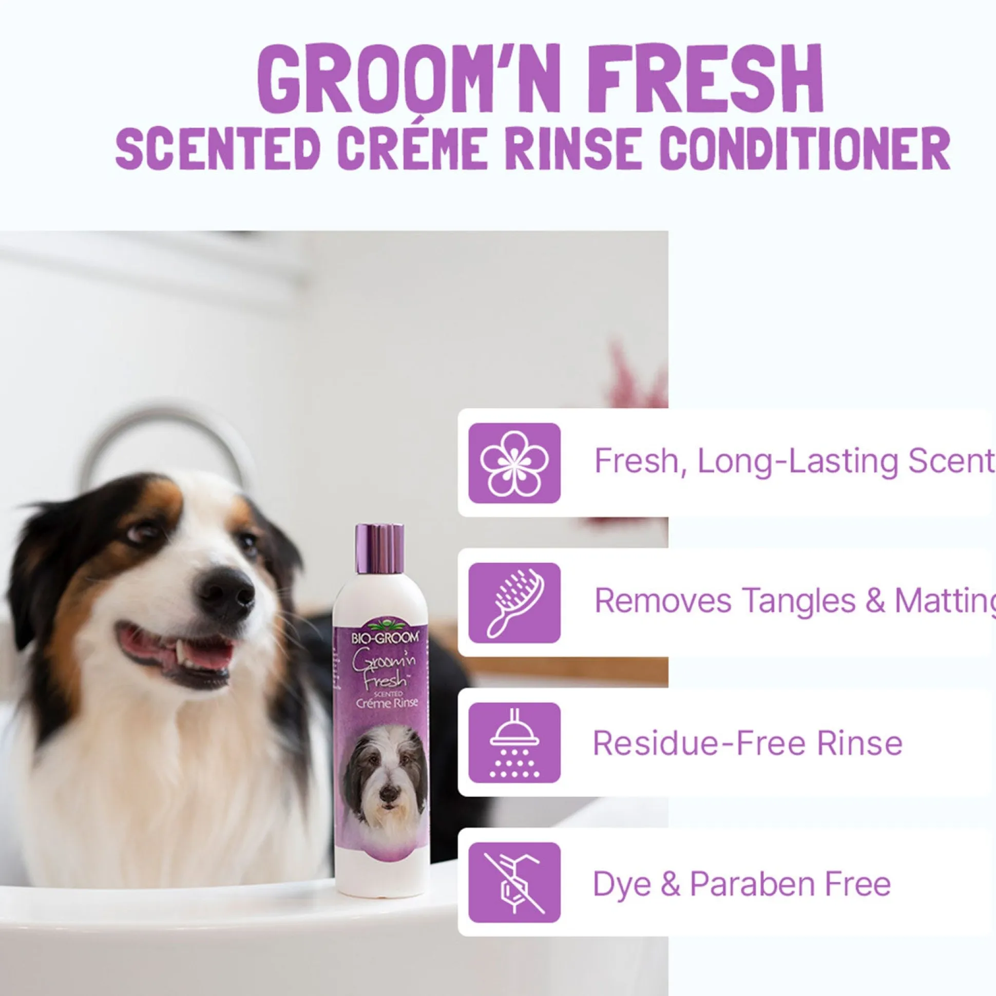 Bio-Groom Groom’n Fresh Scented Creme Rinse Dog Conditioner
