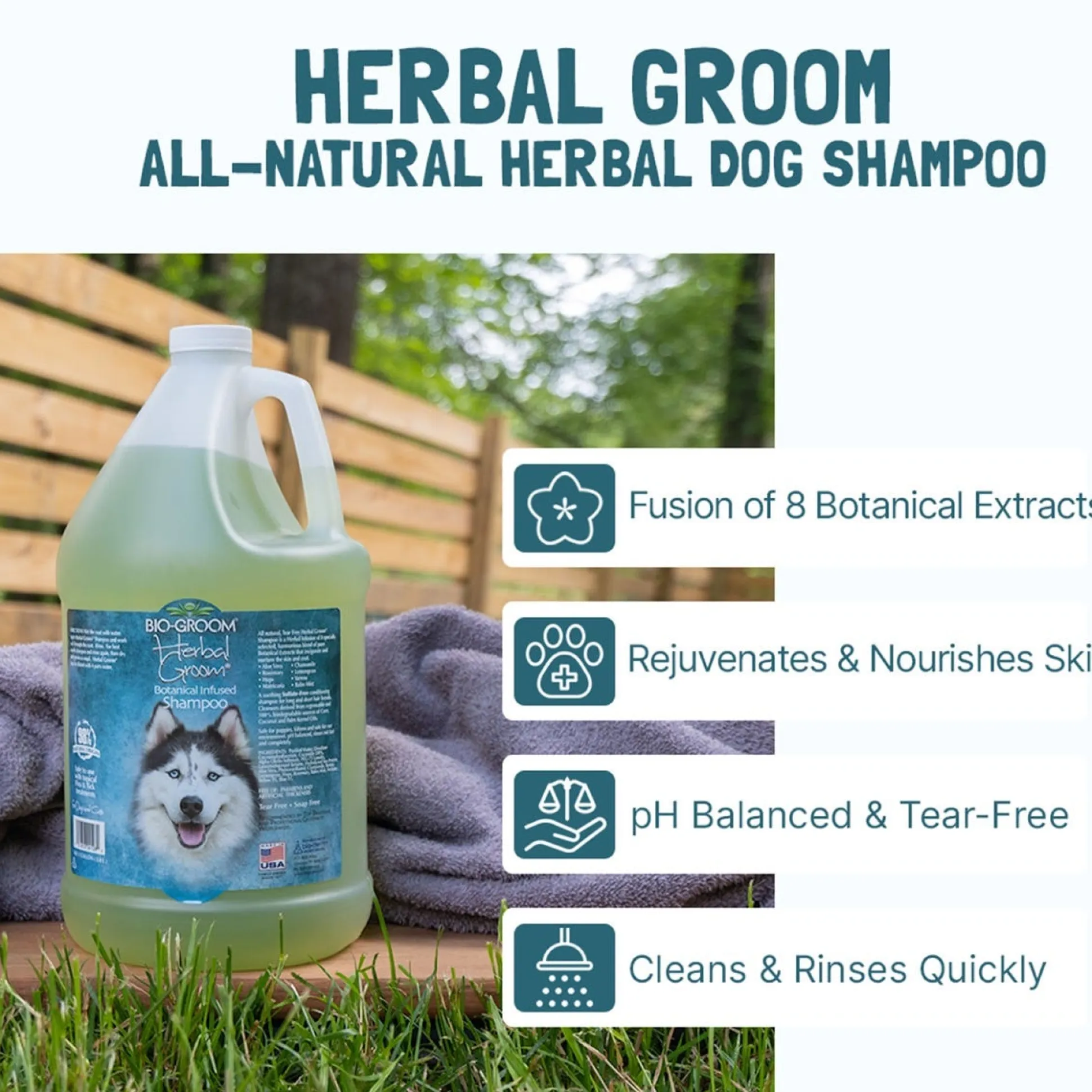 Bio-Groom Herbal Groom Dog Grooming Conditioning Shampoo