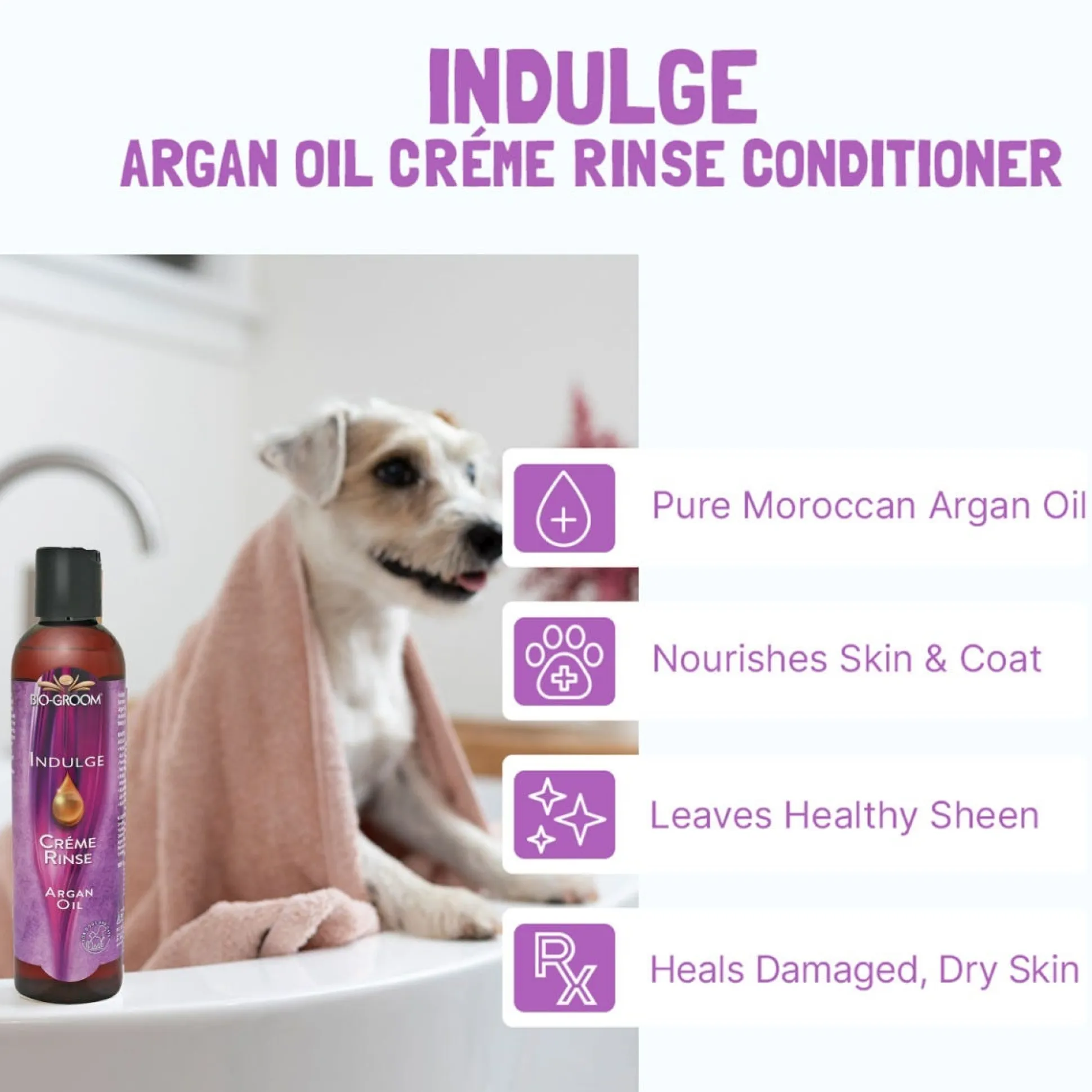 Bio-Groom Indulge Argan Oil Creme Rinse Dog Conditioner