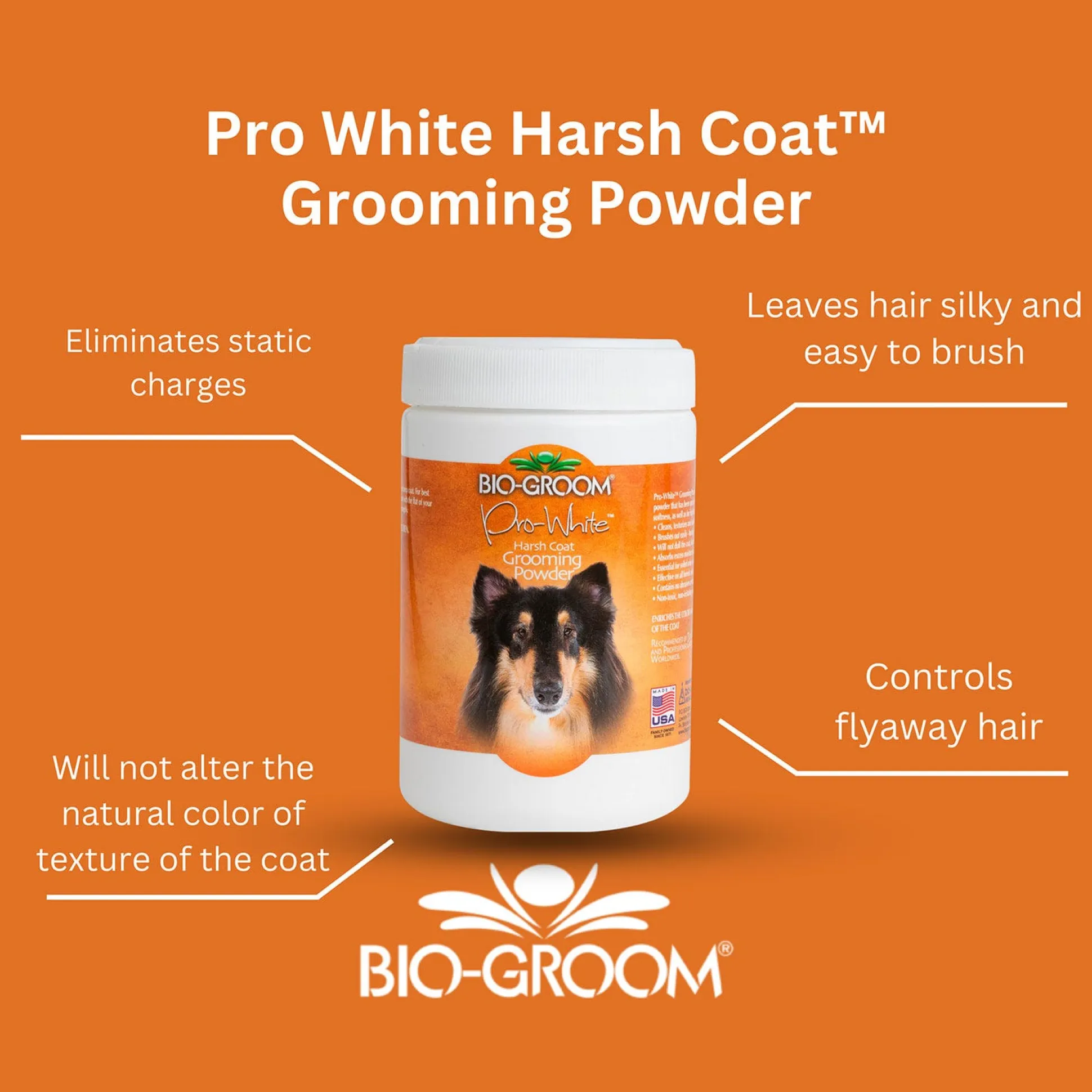 Bio-Groom Pro White Harsh Coat Grooming Powder