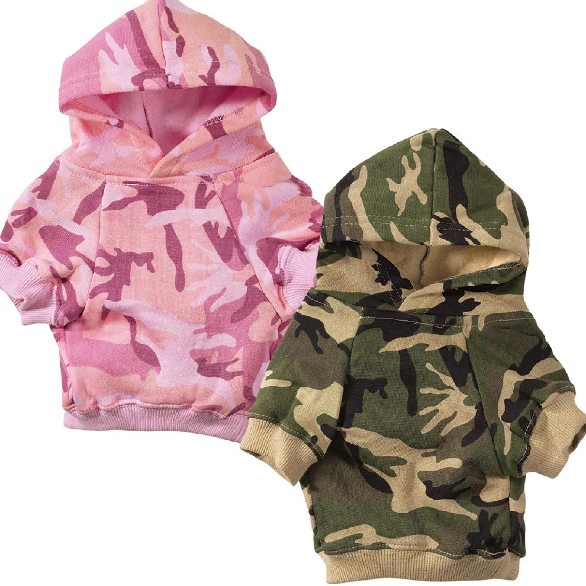 Casual Canine Camo Hoodies