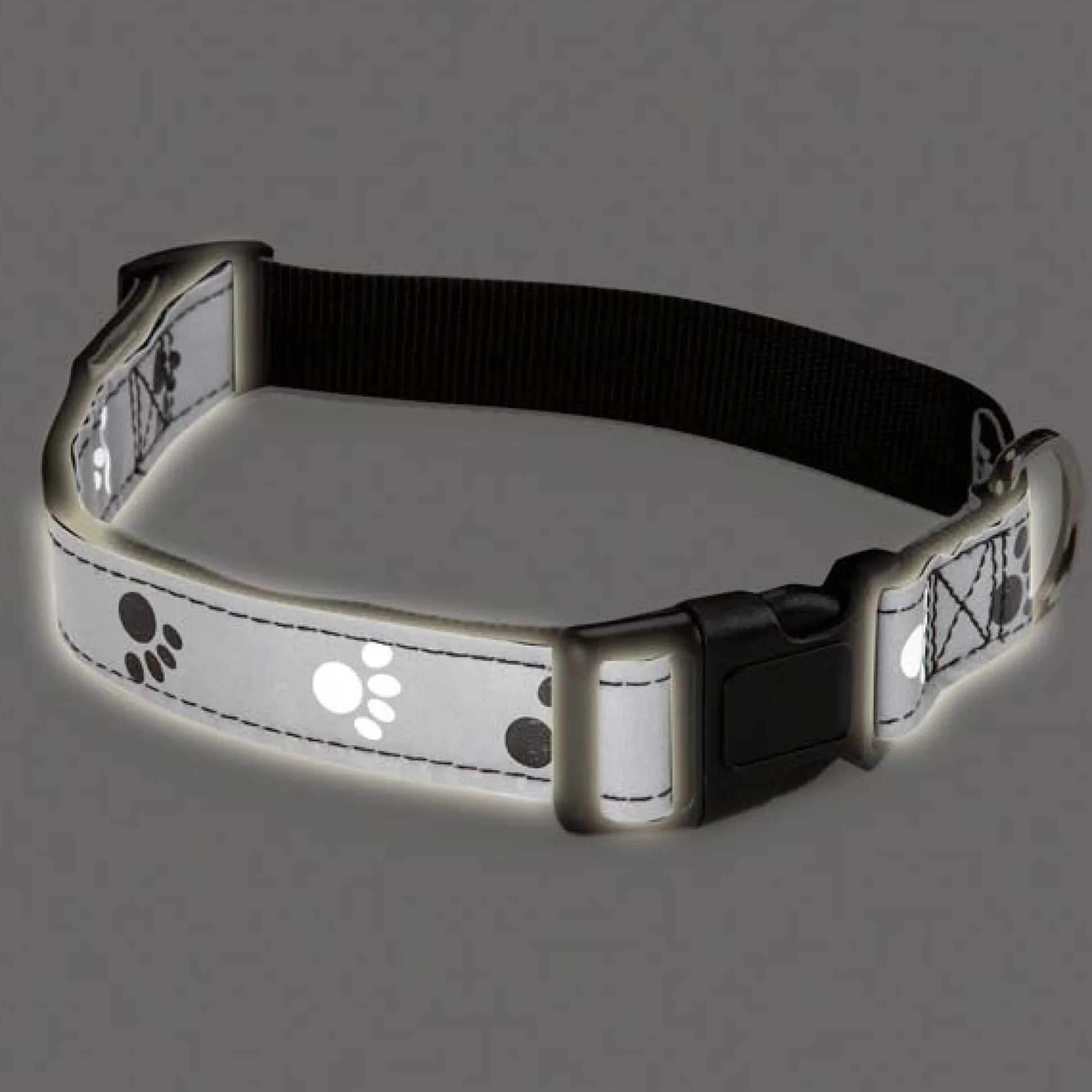 Casual Canine Reflective Pawprint Collars