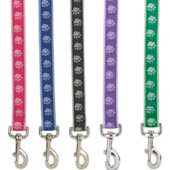 Casual Canine Two-Tone Pawprint Dog Leads