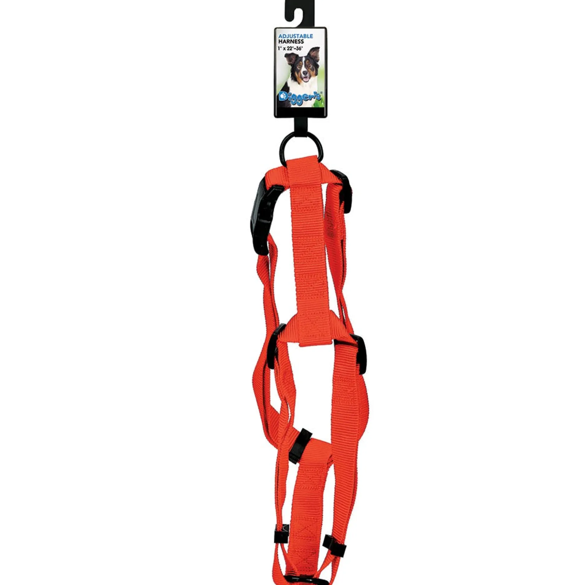 Digger's Adjustable Nylon Harness 1" x 22”–36”