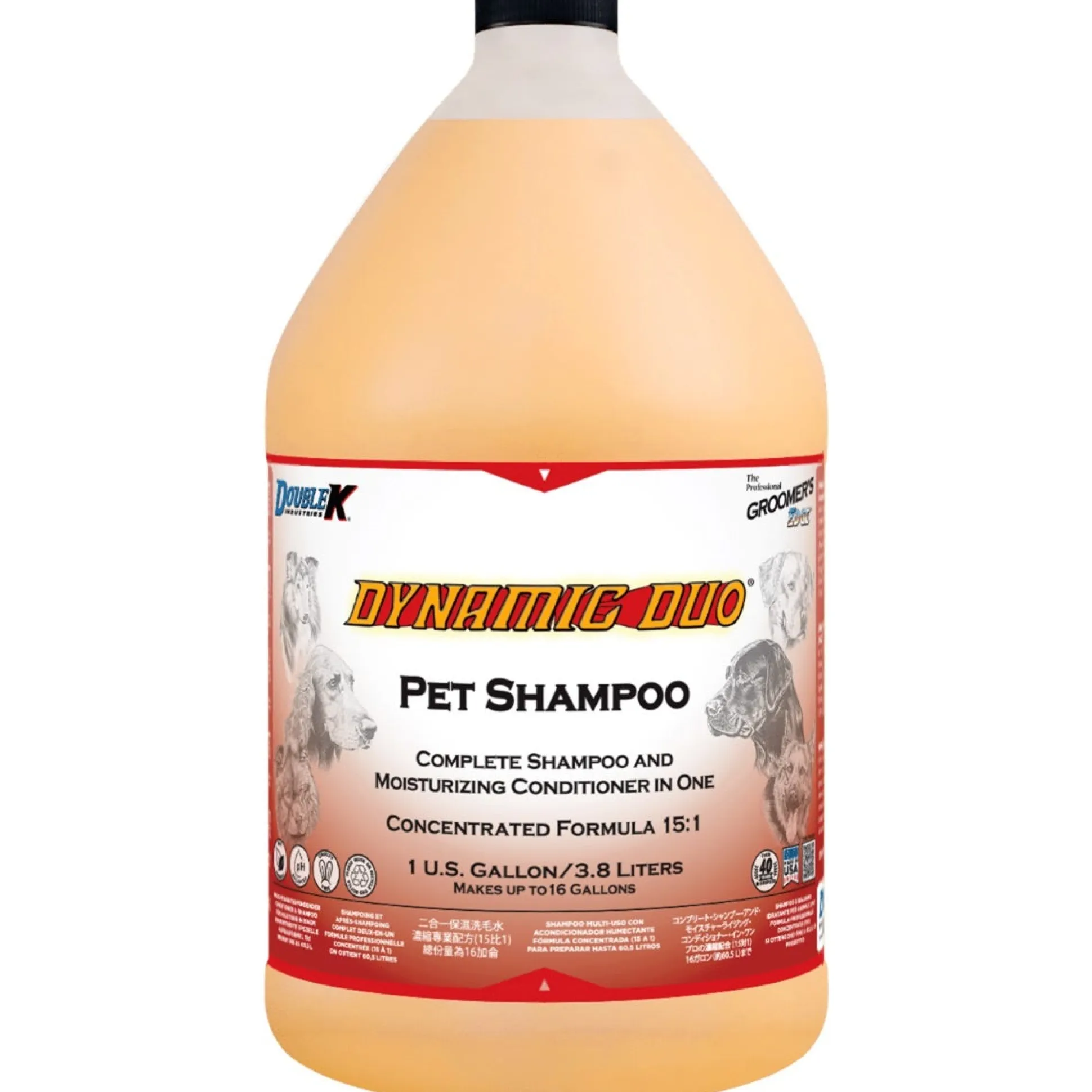 Double K Groomer's Edge Dynamic Duo Dog Grooming Shampoo & Conditioner