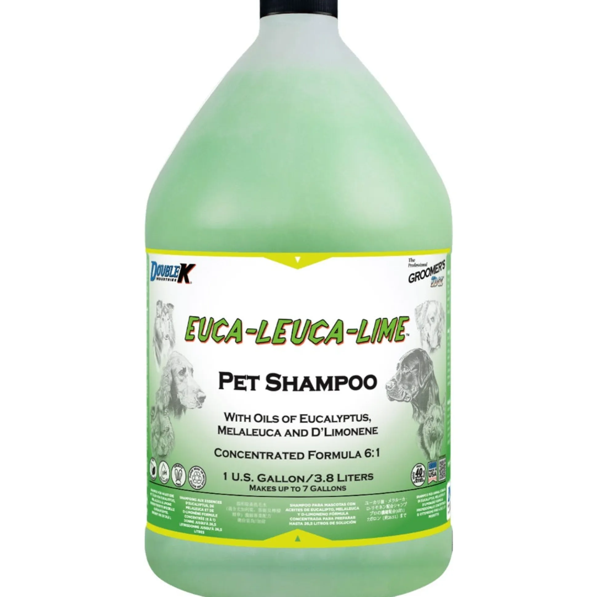Double K Groomer's Edge Euca-Leuca-Lime Dog Grooming Shampoo