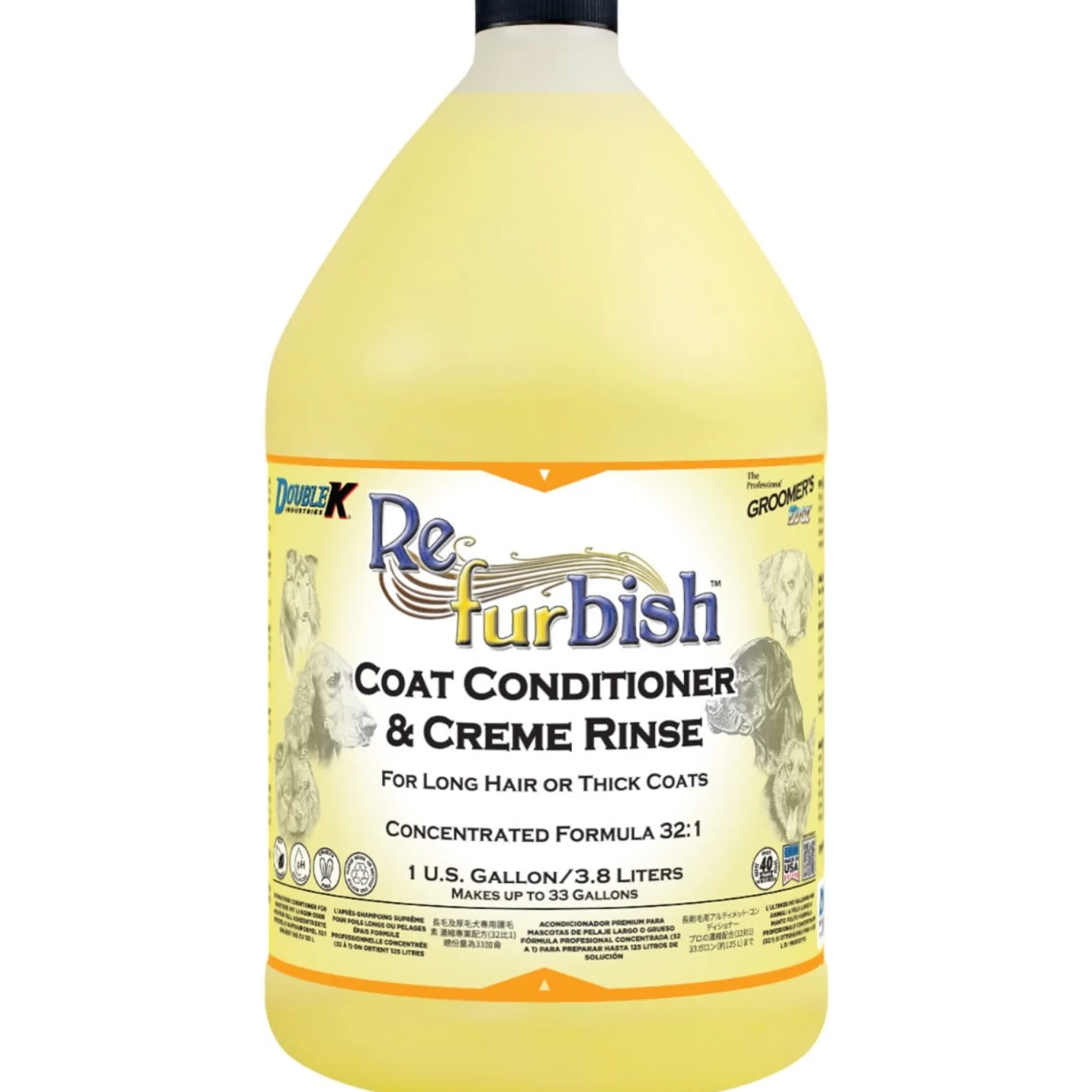 Double K Groomer's Edge Re-Fur-Bish Dog Grooming Conditioner