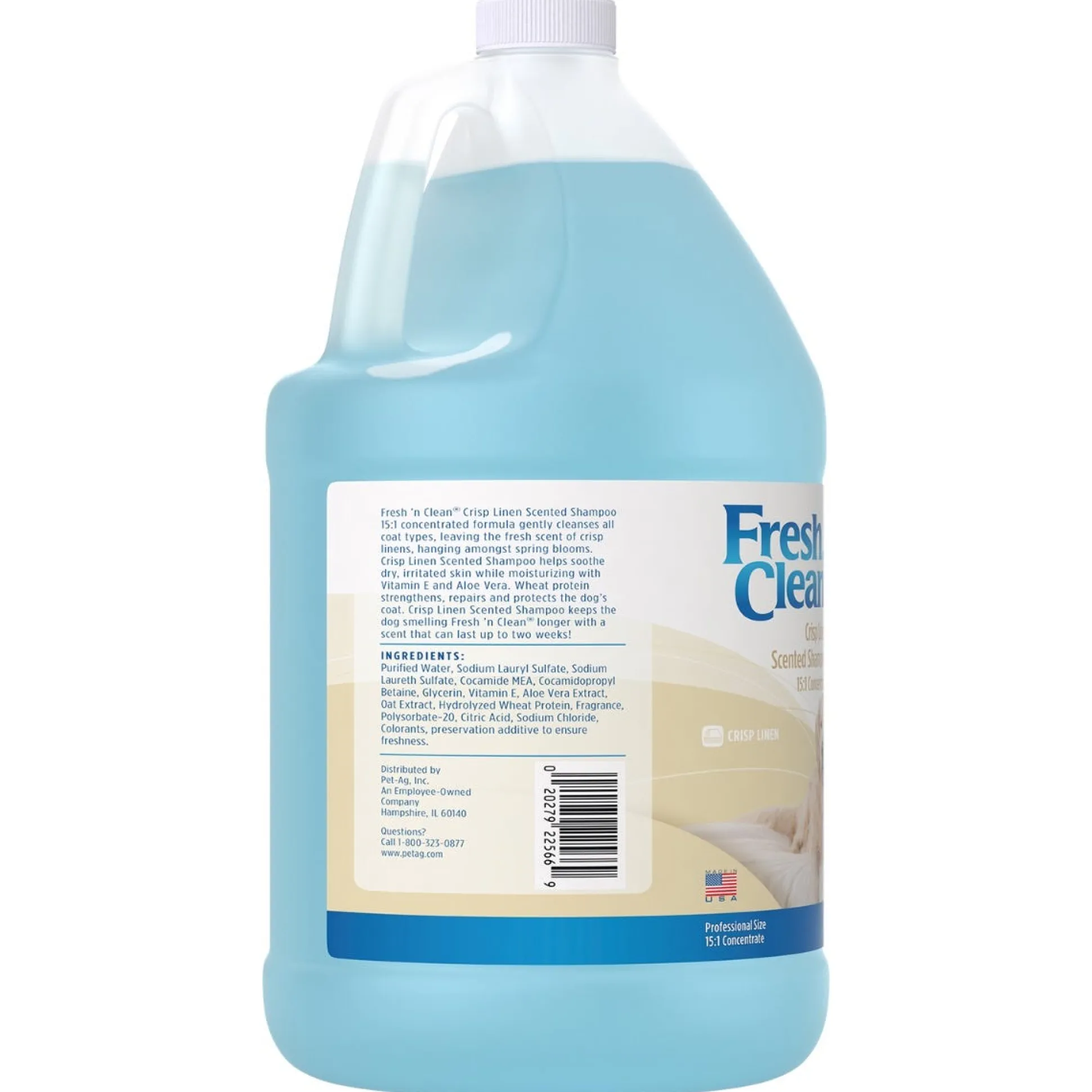 Fresh 'n Clean Crisp Linen Scented Dog Grooming Shampoo Gallon