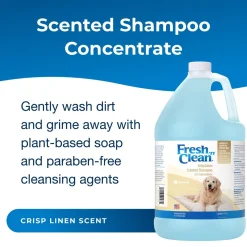 Fresh 'n Clean Crisp Linen Scented Dog Grooming Shampoo Gallon