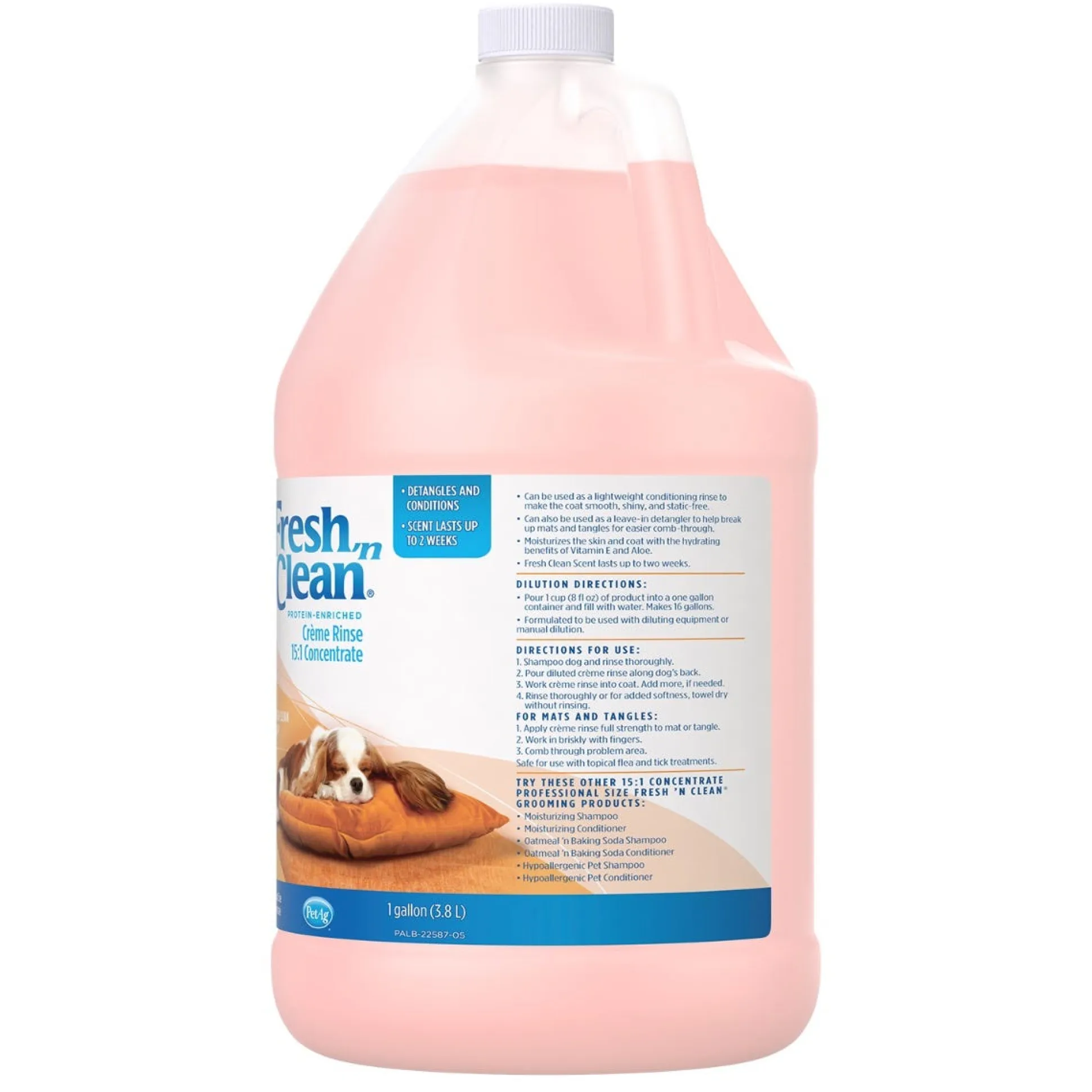 Fresh 'n Clean 15:1 Dog Grooming Creme Rinse Gallon