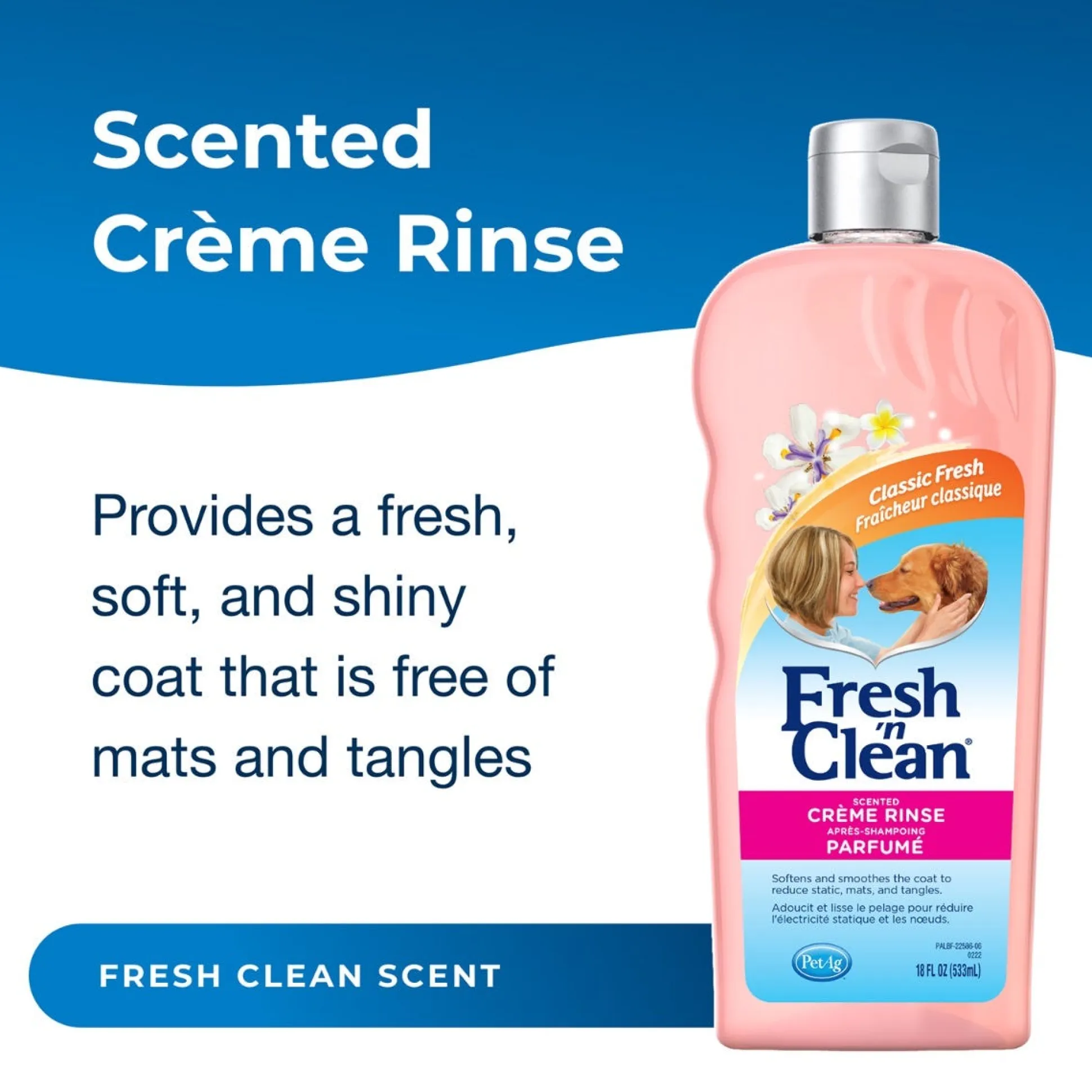 Fresh 'n Clean Dog Grooming Creme Rinse 18oz