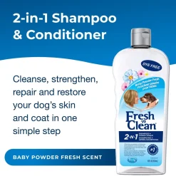 Fresh 'n Clean 2 in 1 Dog Grooming Conditioning Shampoos