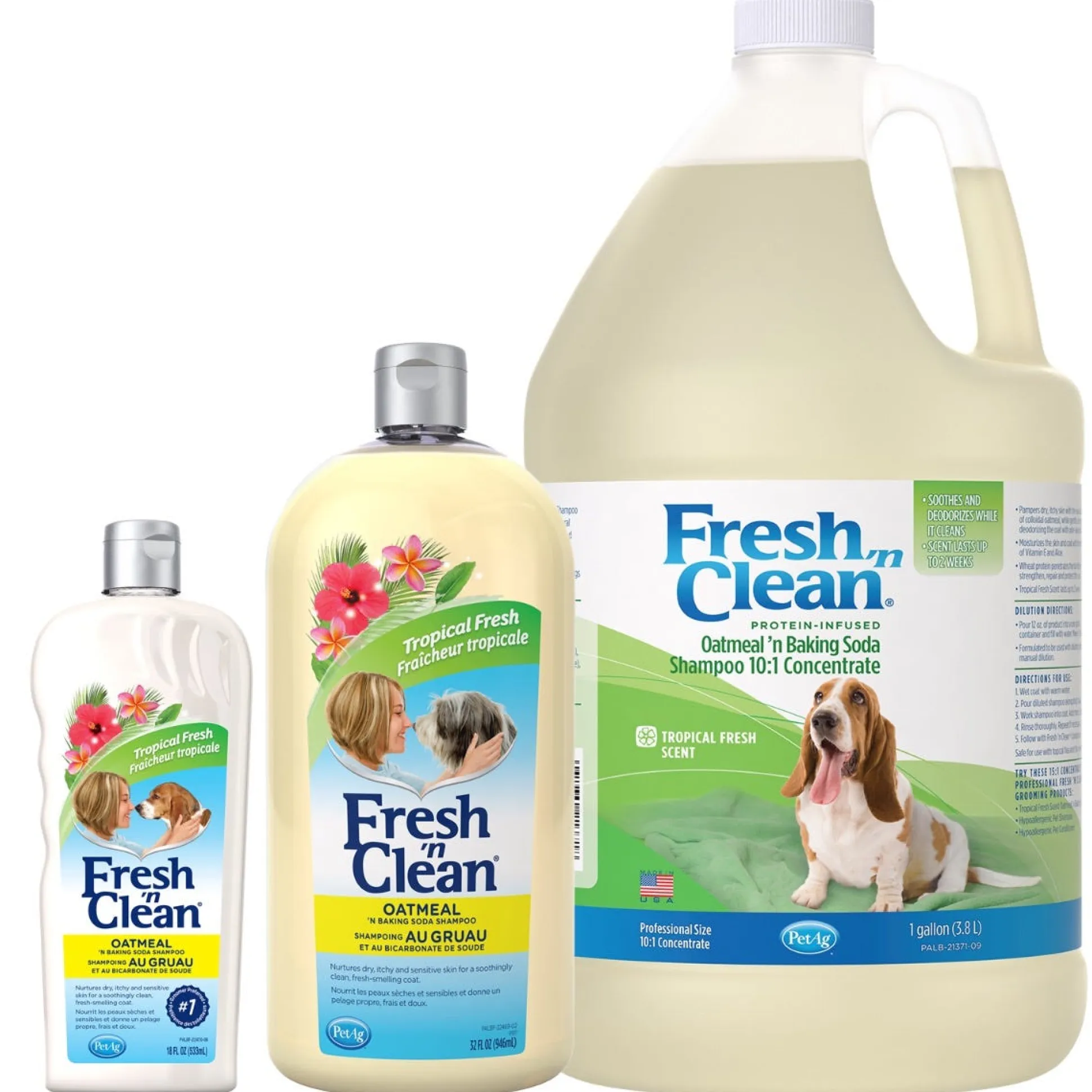 Fresh 'n Clean Oatmeal N' Baking Soda Dog Grooming Shampoo