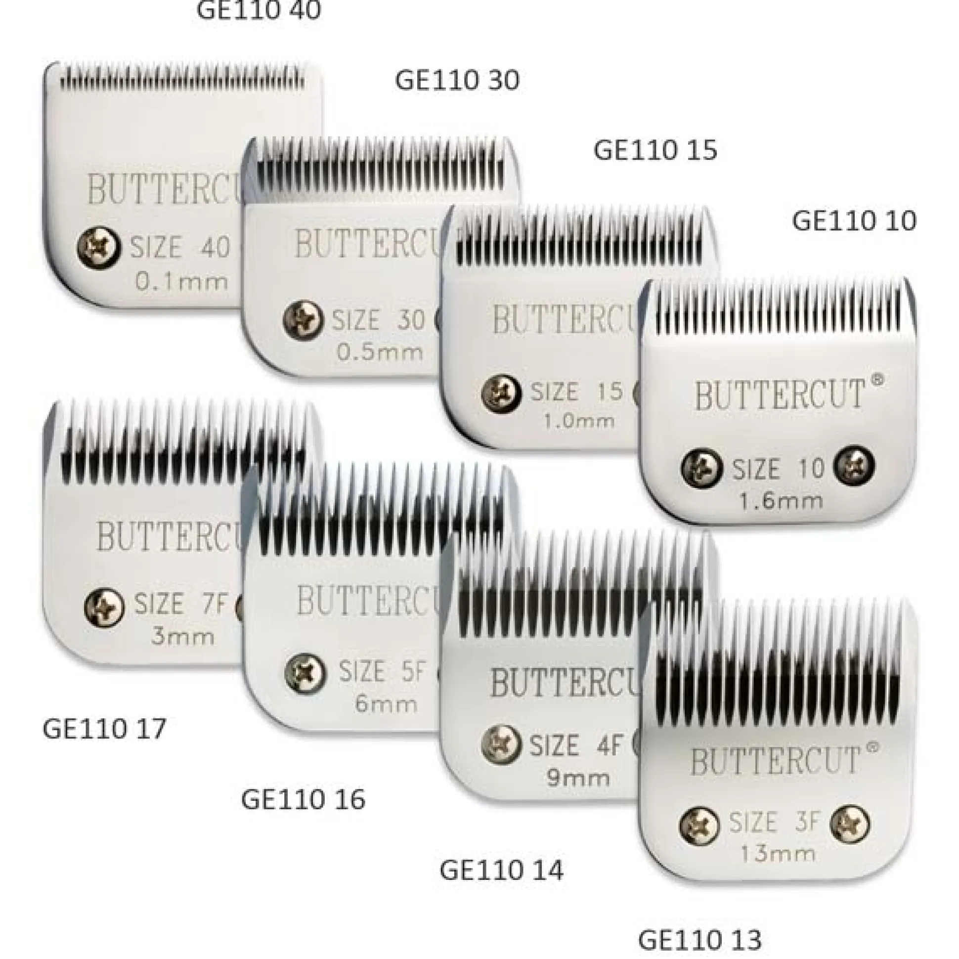 Geib Buttercut Stainless Steel Blade Kit 8Ct