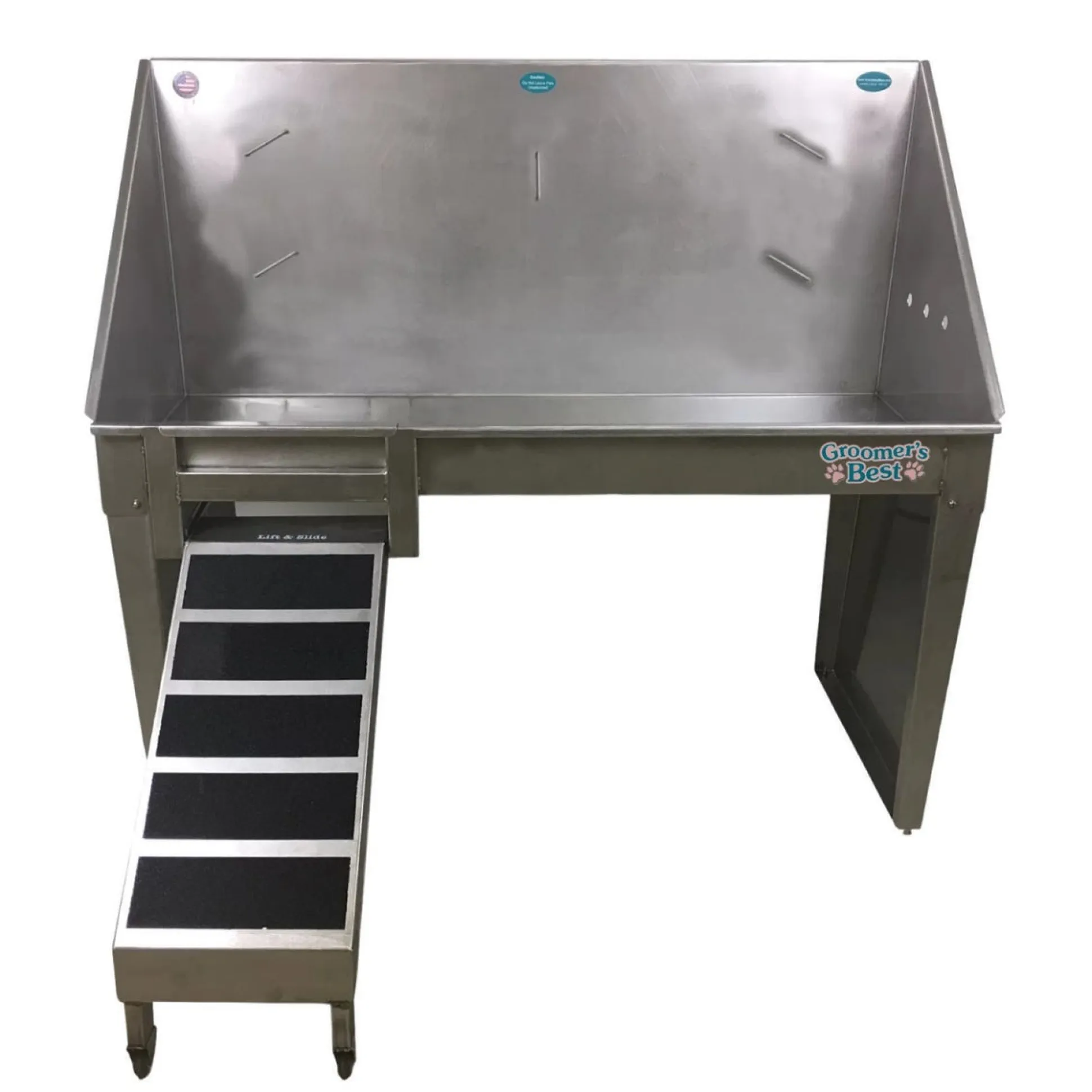 Groomer's Best ADA Compliant Stainless Steel Walk-Thru Dog Grooming Tubs