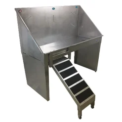 Groomer's Best ADA Compliant Stainless Steel Walk-Thru Dog Grooming Tubs