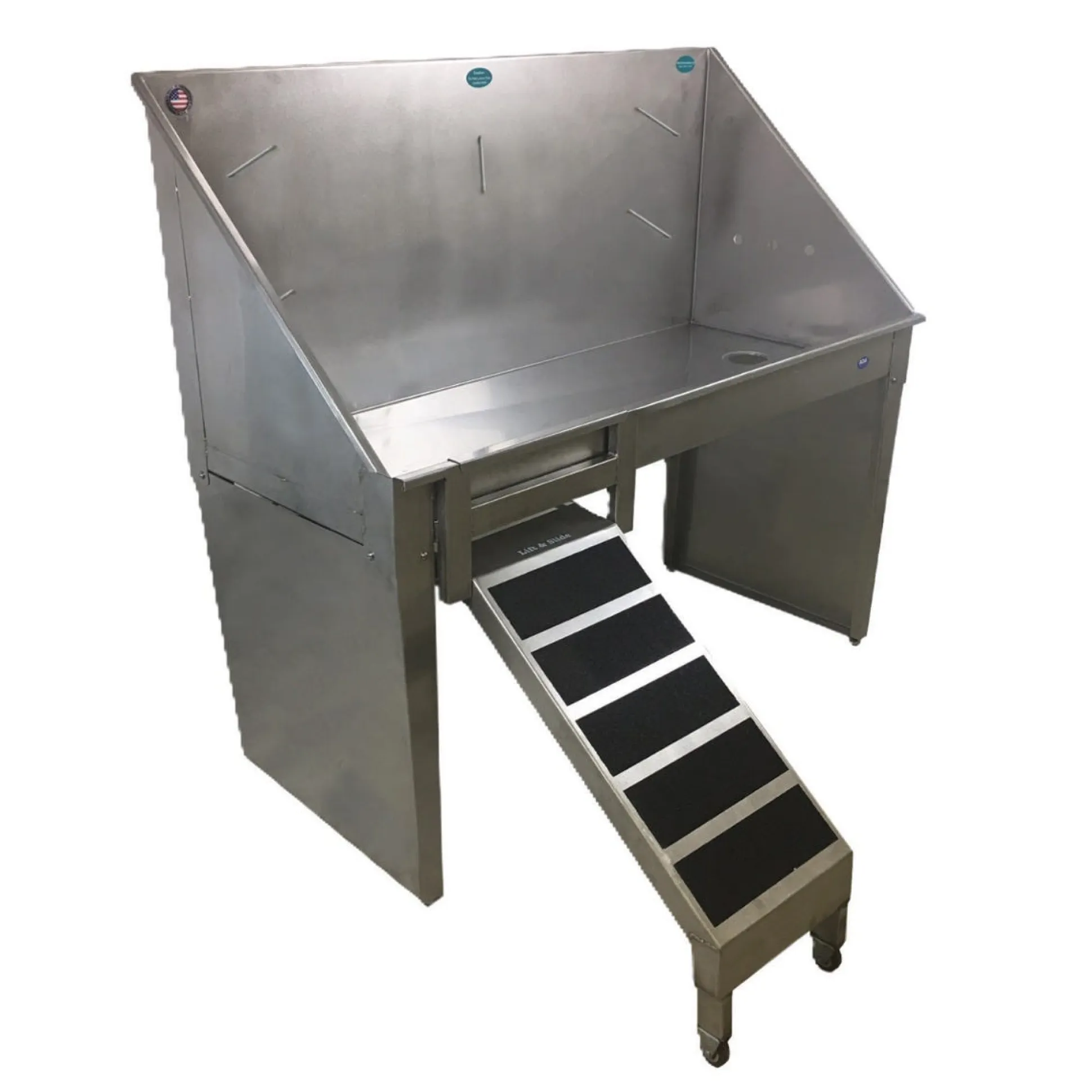 Groomer's Best ADA Compliant Stainless Steel Walk-Thru Dog Grooming Tubs