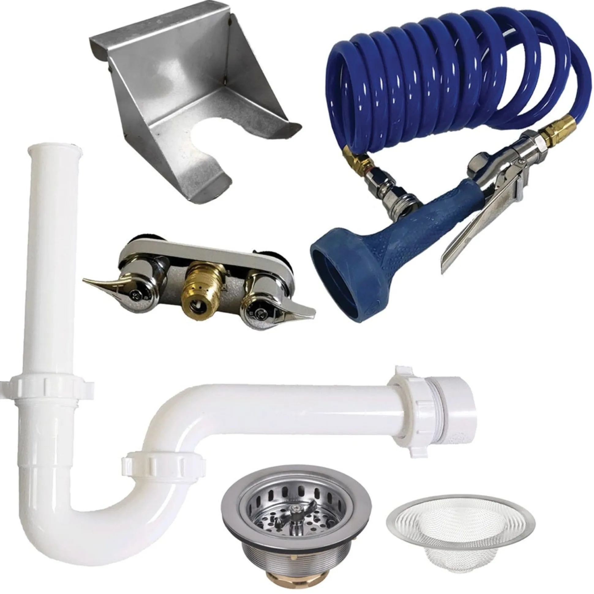 Groomer's Best Standard Dog Grooming Tub Plumbing Kit 7Pc
