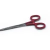 Hemostat 5in Red Curved Locking
