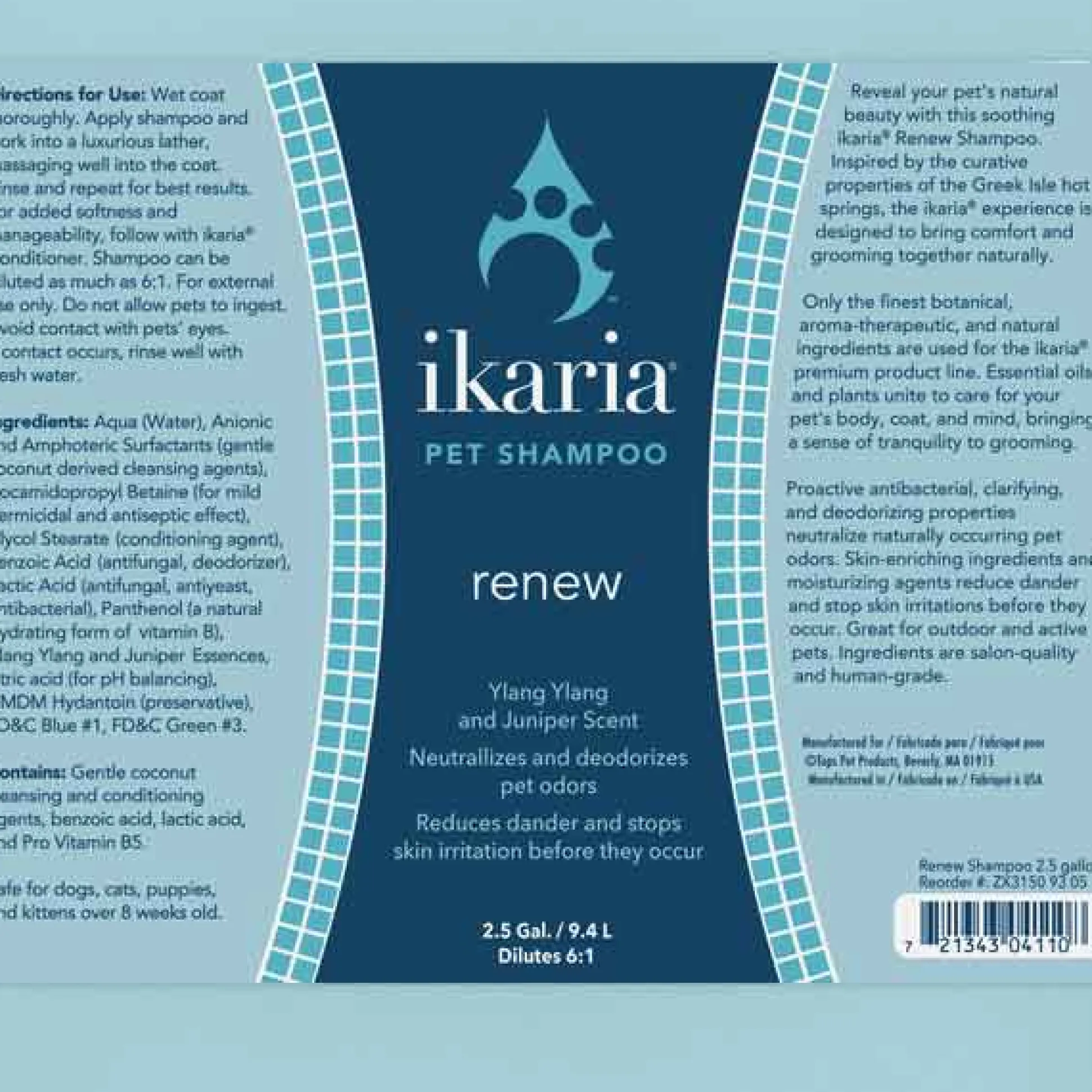 ikaria Dog Grooming Shampoos