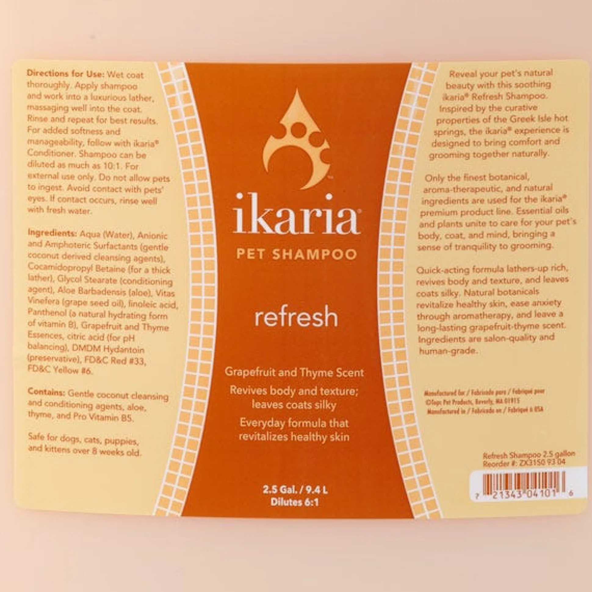 ikaria Dog Grooming Shampoos
