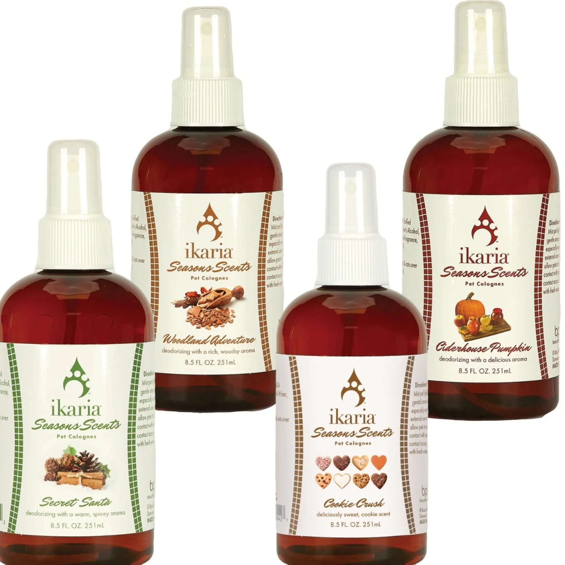 ikaria Seasons Scents Pet Grooming Colognes