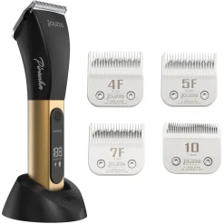 Joyzze Piranha D-Series Dog Hair Clipper & Blade Bundle Gold