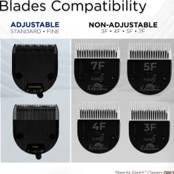 Kenchii Flash5 5-in-1 Digital Cordless Dog Hair Clipper