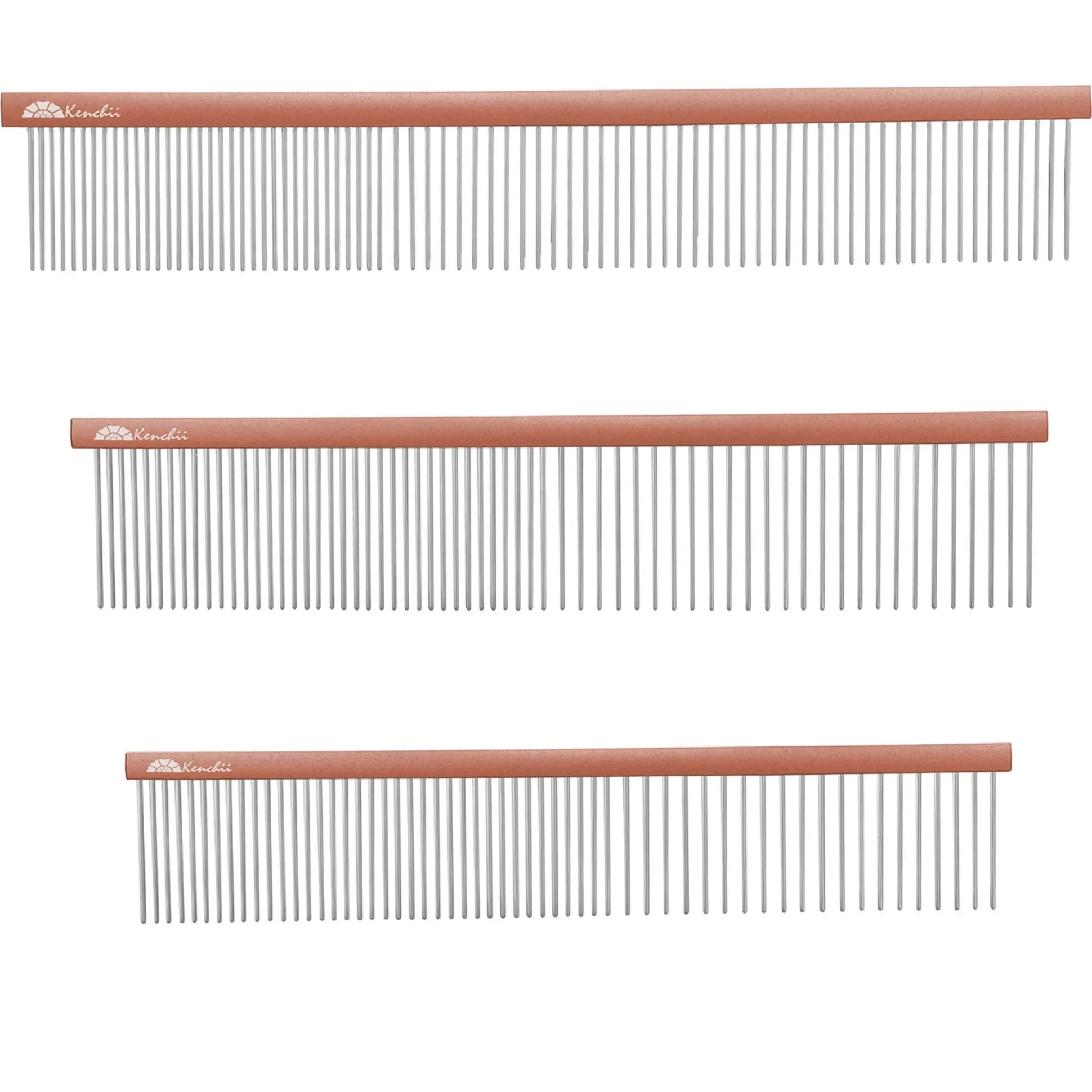 Kenchii Rose Gold Grooming Combs Fine/Coarse