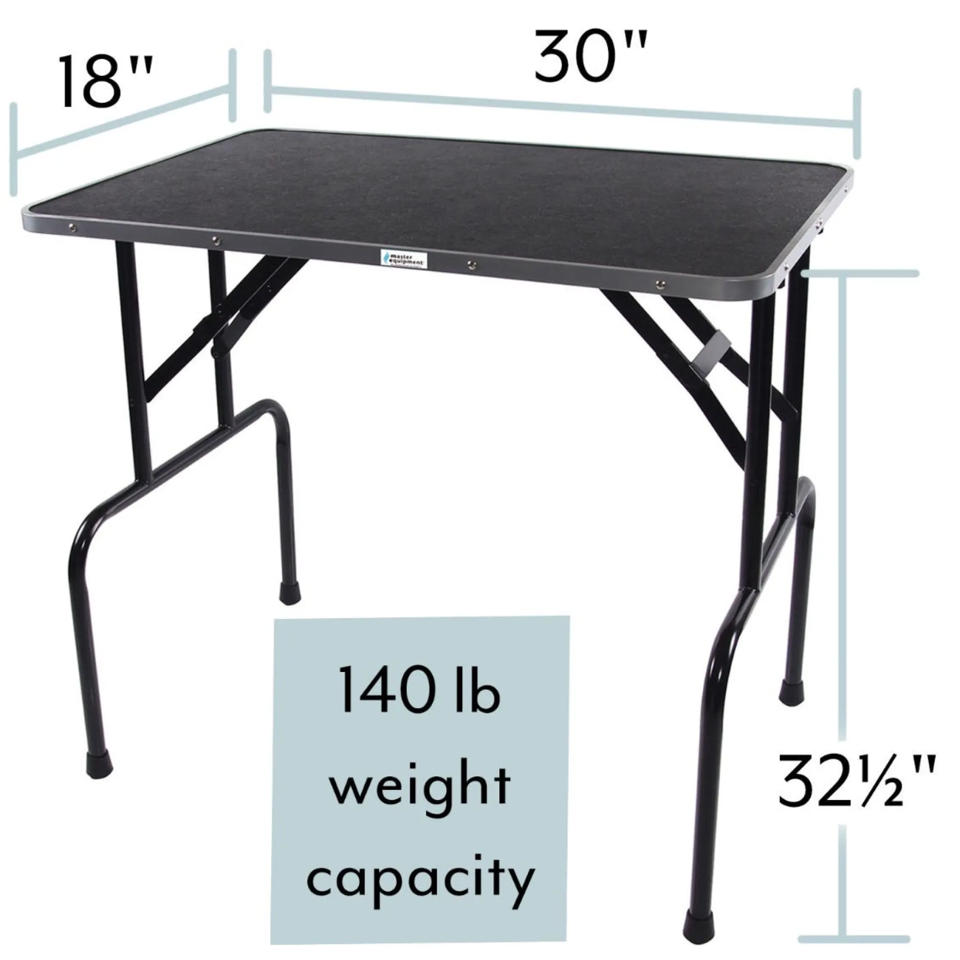 Master Equipment Dog Grooming Table with Arm 30x18x32In