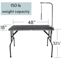 Master Equipment Dog Grooming Table with Arm 48x24x30In
