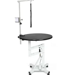 Master Equipment Easy-Lift Round Rotating Top Pneumatic Table