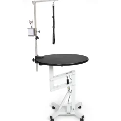 Master Equipment Easy-Lift Round Rotating Top Pneumatic Table