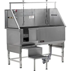 Master Equipment Pro Deluxe II Stainless Steel Dog Grooming Tub Left Door