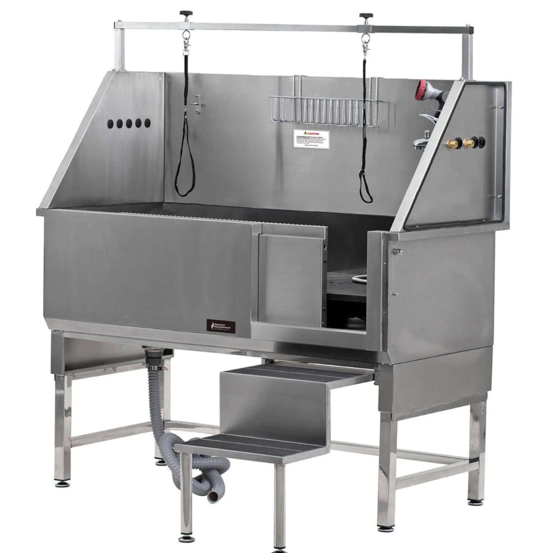 Master Equipment Pro Deluxe II Stainless Steel Dog Grooming Tub Right Door