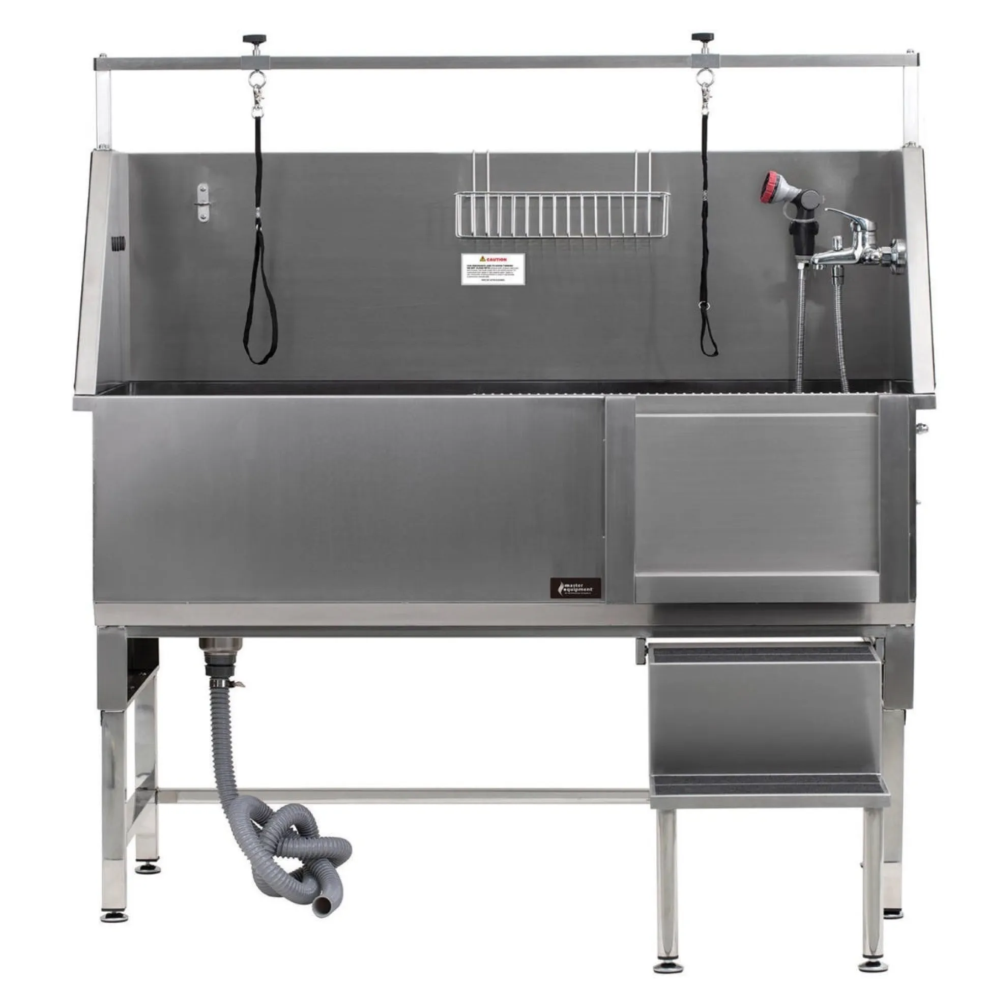 Master Equipment Pro Deluxe II Stainless Steel Dog Grooming Tub Right Door
