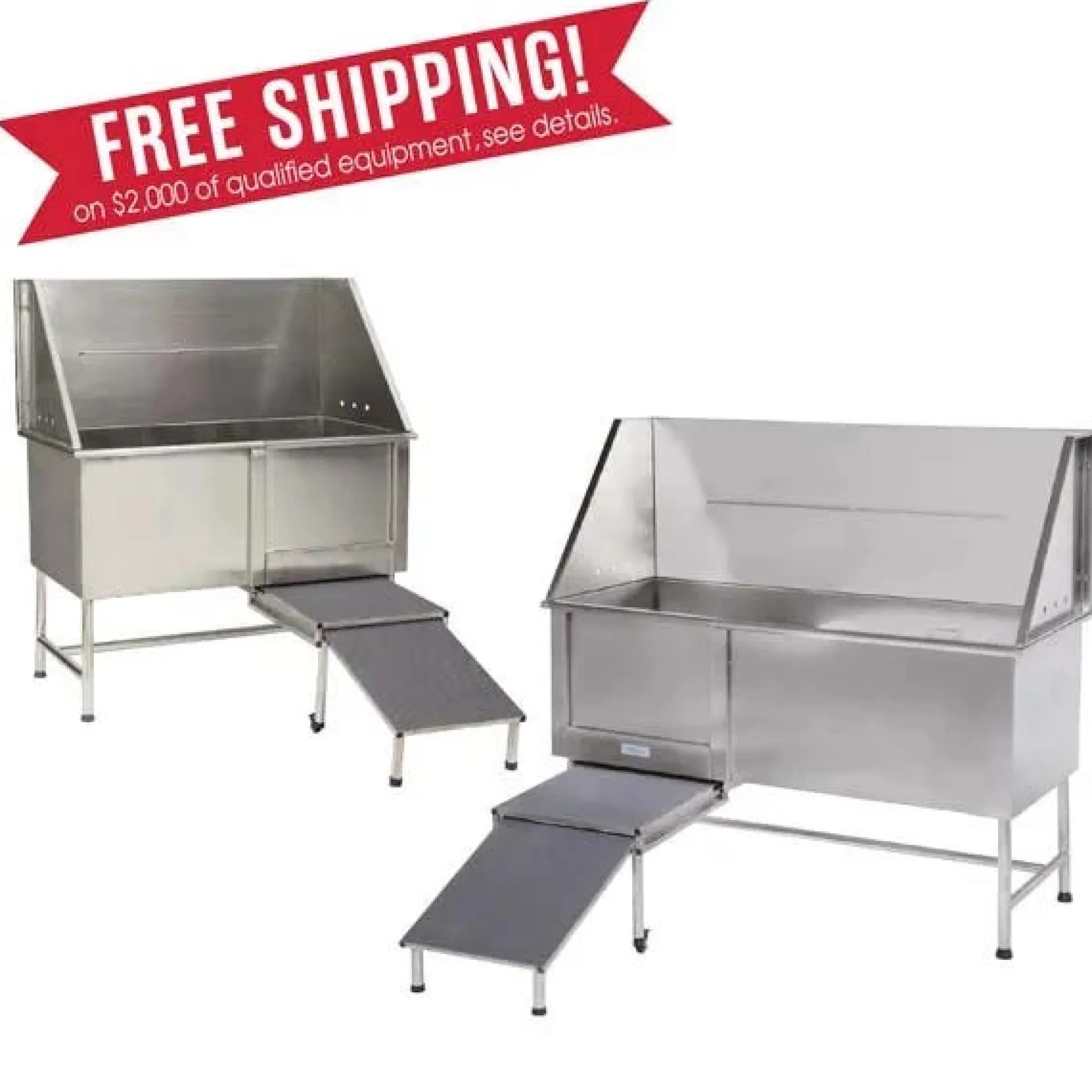 Master Equipment Superior Stainless Steel Dog Grooming Tubs