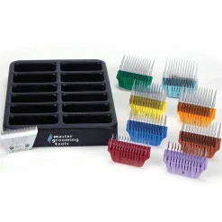 Master Grooming Tools 10pc Wide Blade Combs Kit