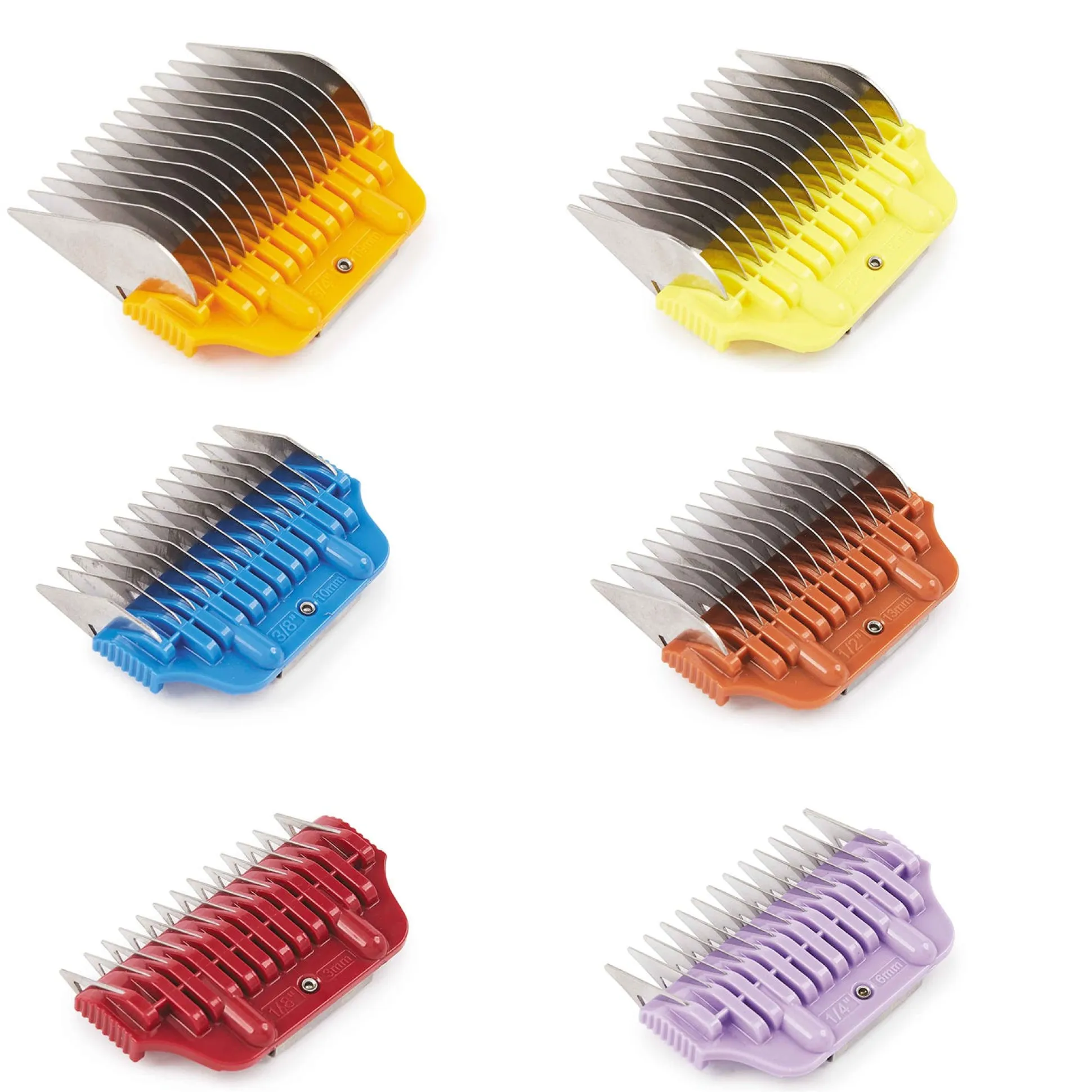 Master Grooming Tools 6-piece Wide Attachment Combs Set