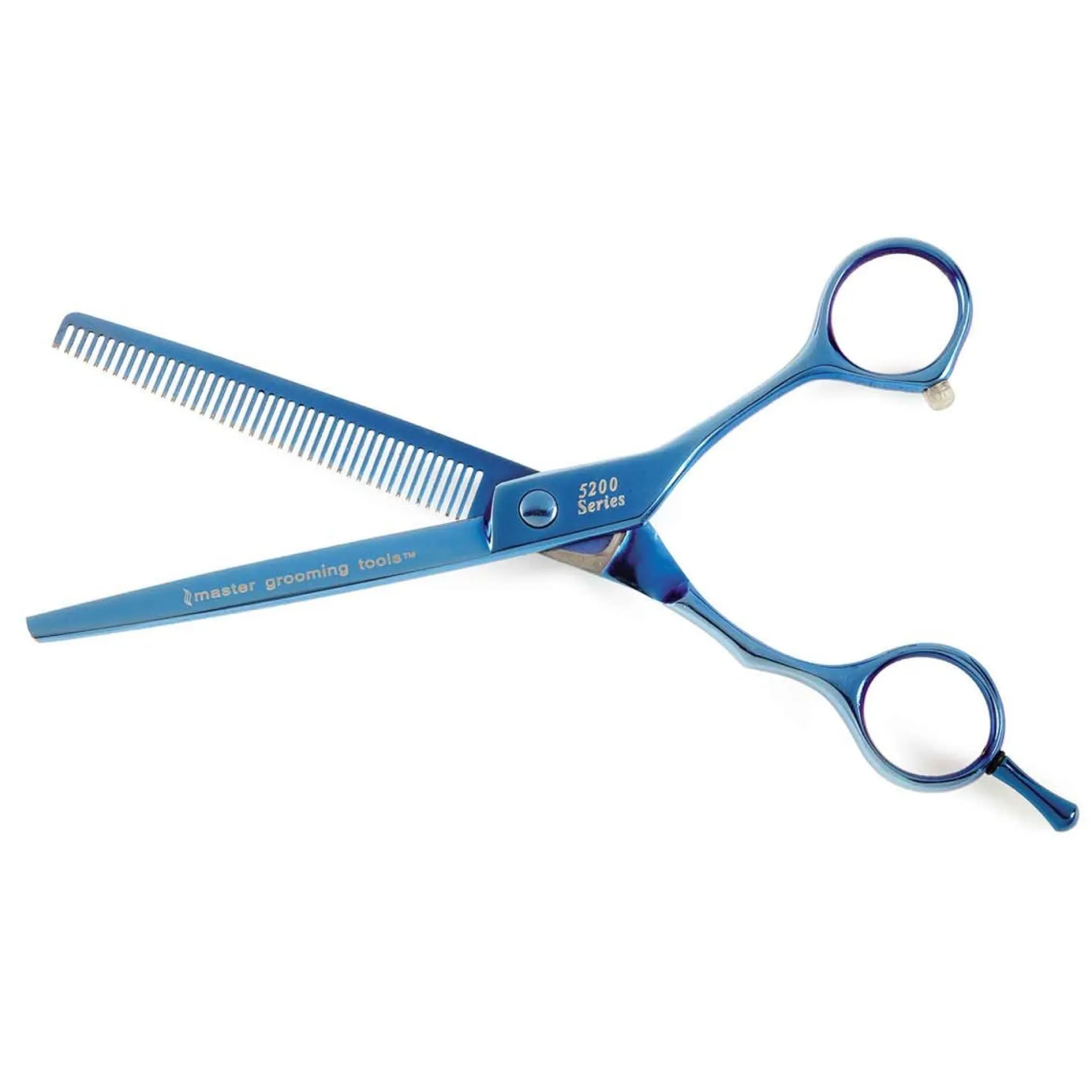 Master Grooming Tools 5200 Series Blue Titanium Thinning Shears